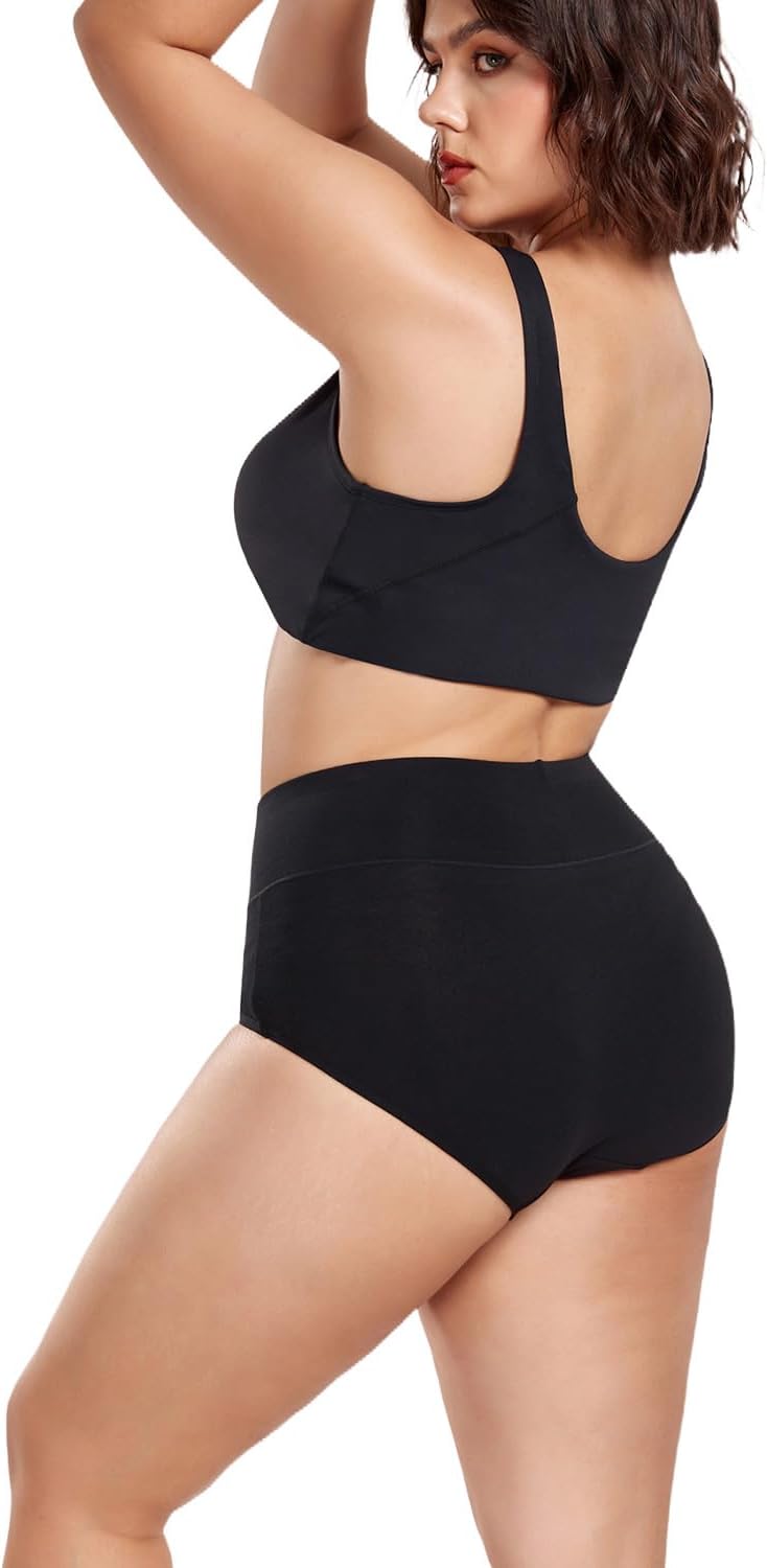 Thumbnail 6 de wirarpa Damen Slips aus Baumwolle, hohe Taille – Taillenslip im 5er Pack
