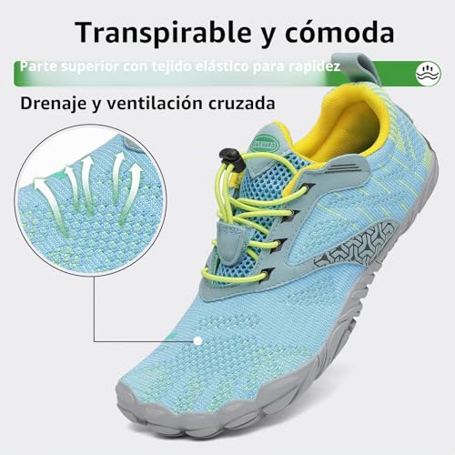 Detalle de SAGUARO Barefoot: Zapatillas de Trail y Agua Minimalistas para Hombre y Mujer