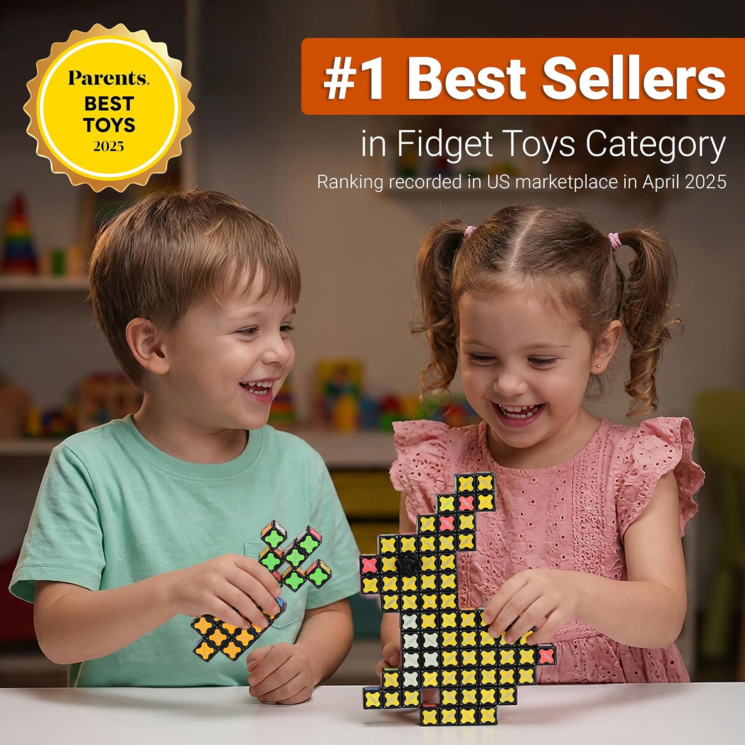 Detalle 2 de TOSY Magnet Cube 4x4 – 560 Magnete, 70 Bausteine, 8-in-1: Puzzlewürfel, Fidget-Spinner, Infinity Cube und mehr