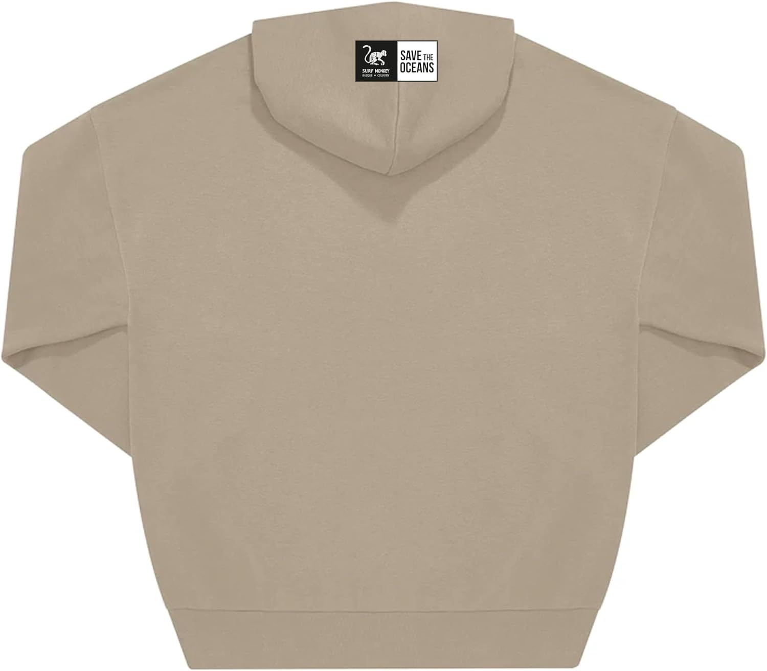Detalle de Surf Monkey Hoodie oversize con cappuccio in cotone biologico 350 GSM