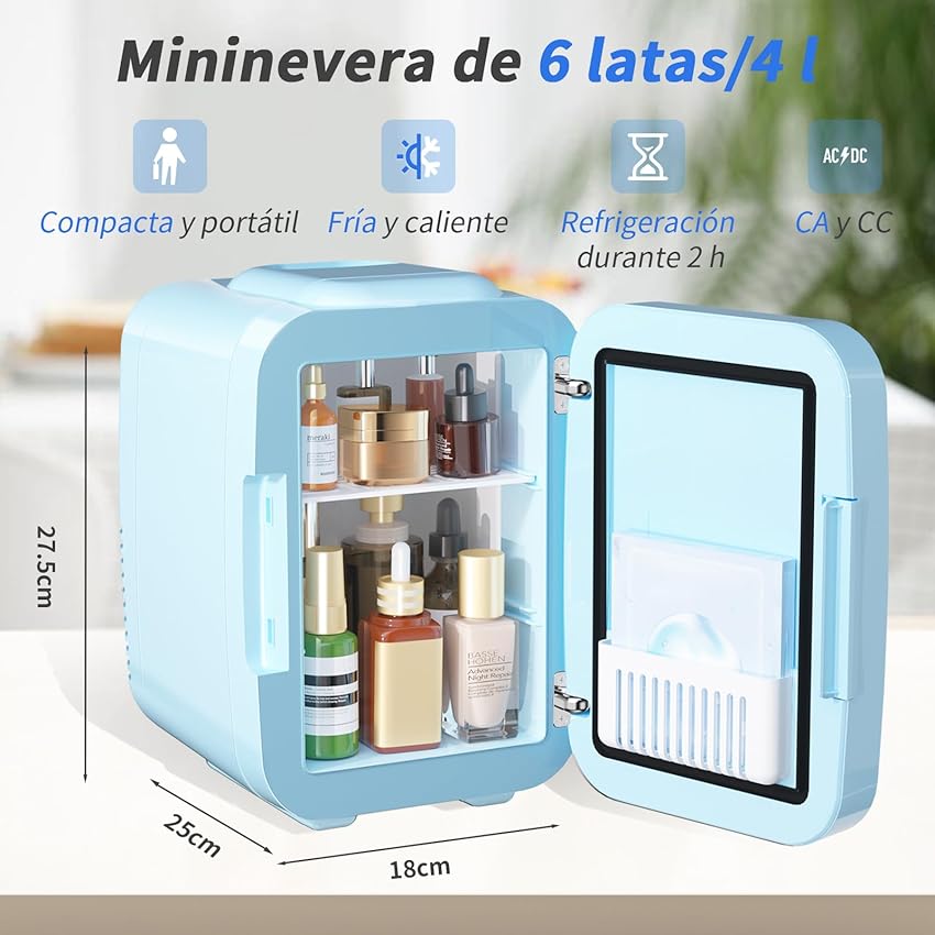 Thumbnail 1 de YASHE Mini Nevera 4 L para cuidado facial