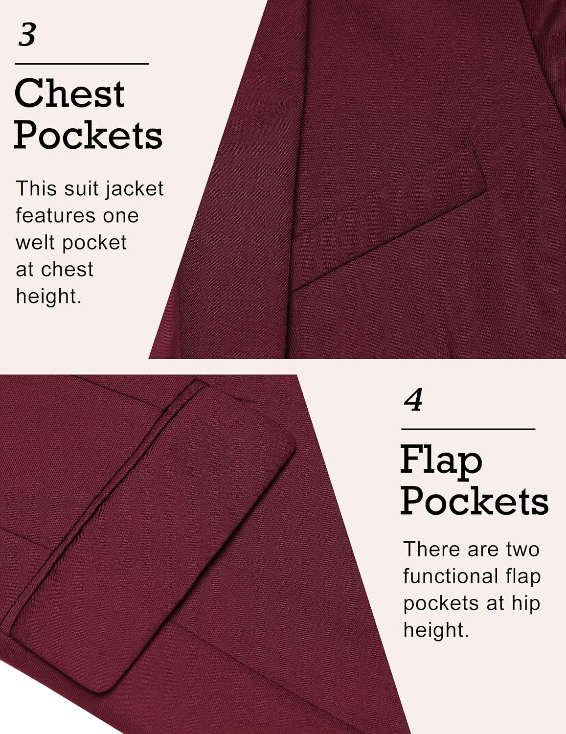 Thumbnail 4 de COOFANDY Men's Sport Coat, Twill