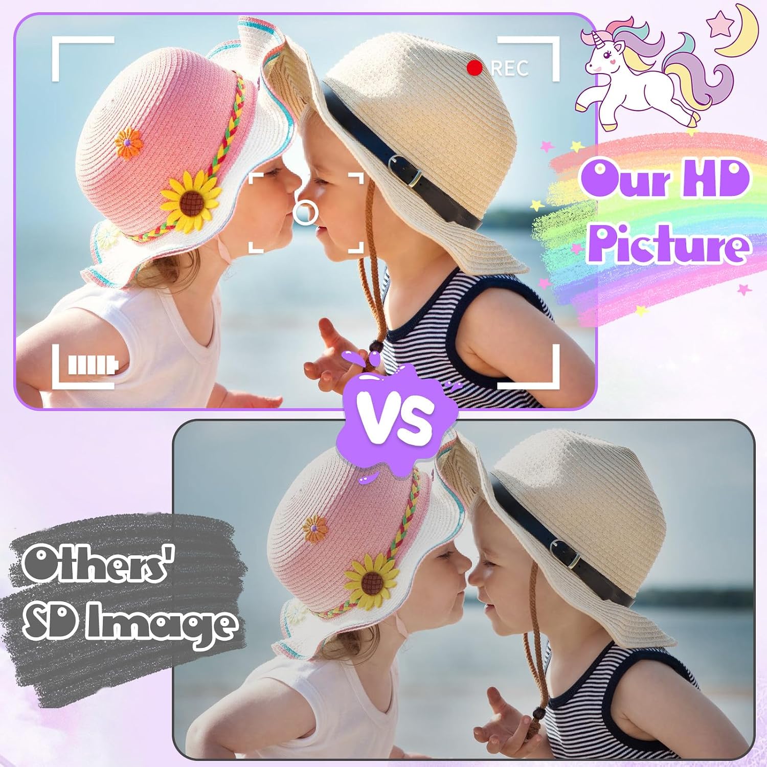 Thumbnail 6 de Kids Camera Unicorn 1080P Digital Camera 32GB