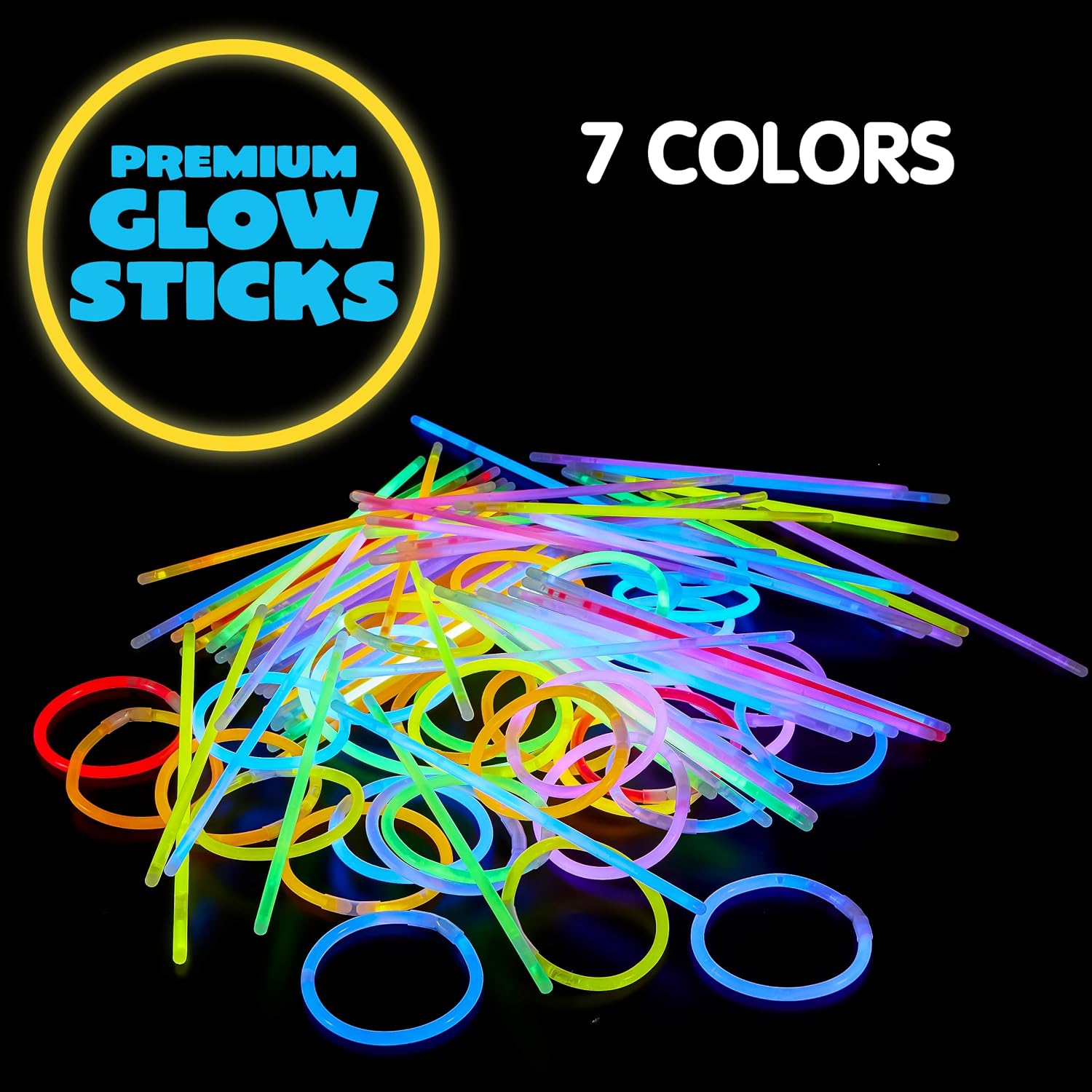 Detalle 2 de JOYIN Glow Sticks 8" Pack 🎉