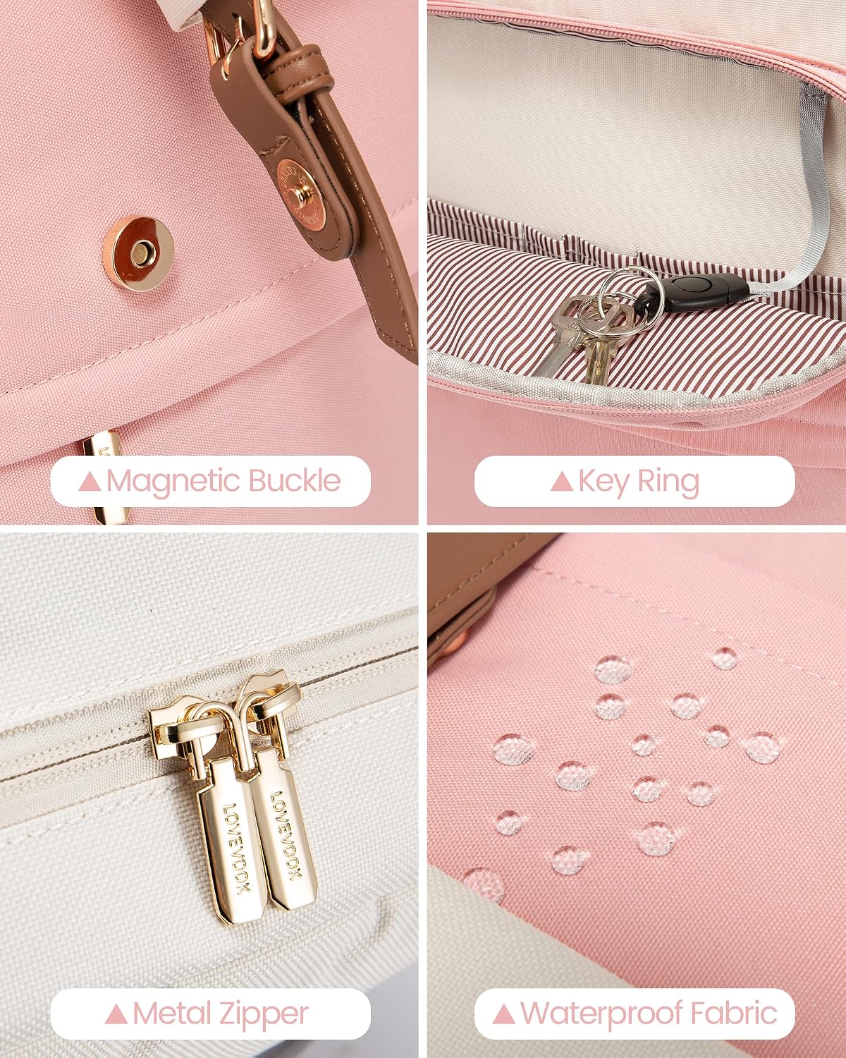 Thumbnail 2 de Lovevook zaino porta laptop da donna: stile vintage, capacità per 17'' e porta USB