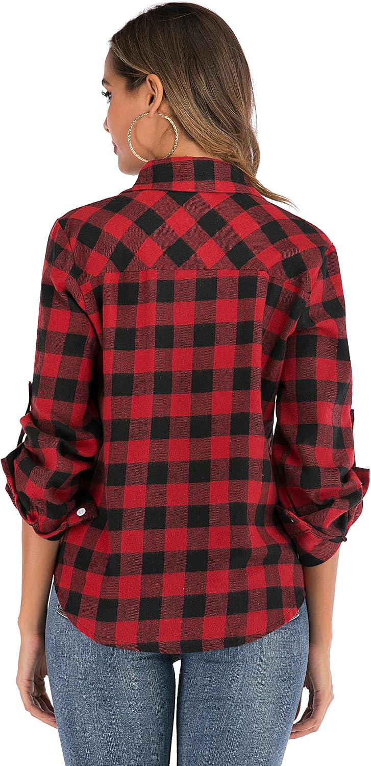 Thumbnail 4 de 100% Cotton Women Flannel Shirt