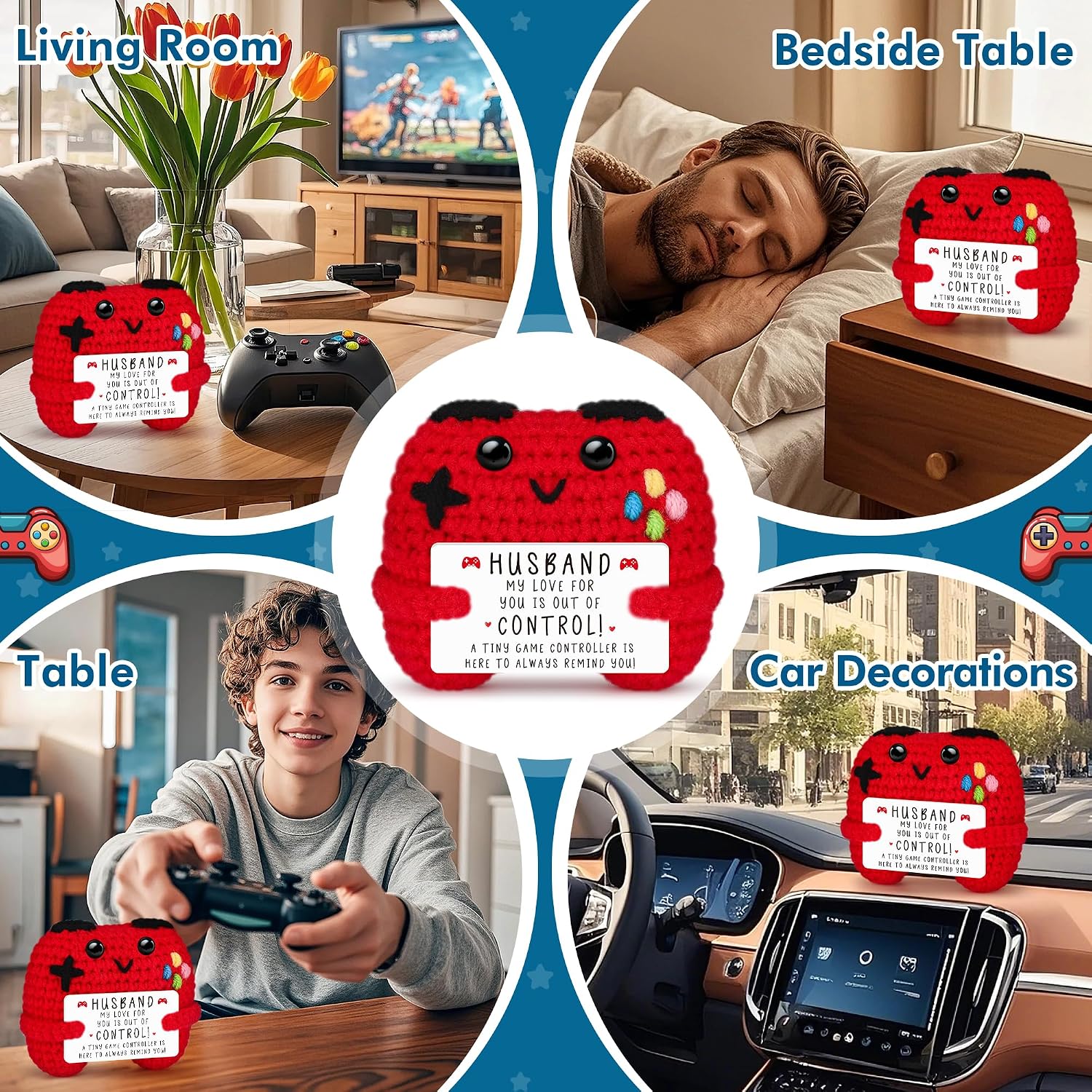 Detalle 2 de Busy Gaming Life Crochet Controller