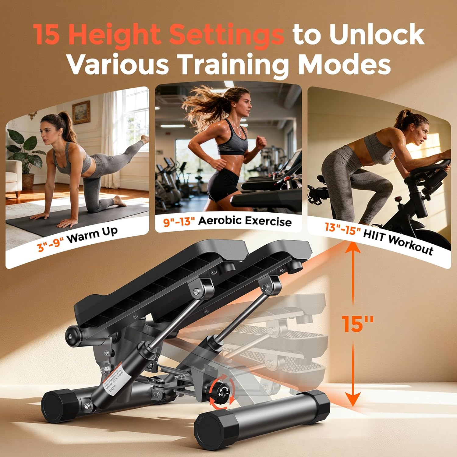 Detalle de Sportsroyals Stair Stepper 350 lbs capacity
