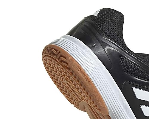 Detalle de adidas Herren Speedcourt Indoor-Schuhe – Core Black/Cloud White/Gum, EU 38 2/3