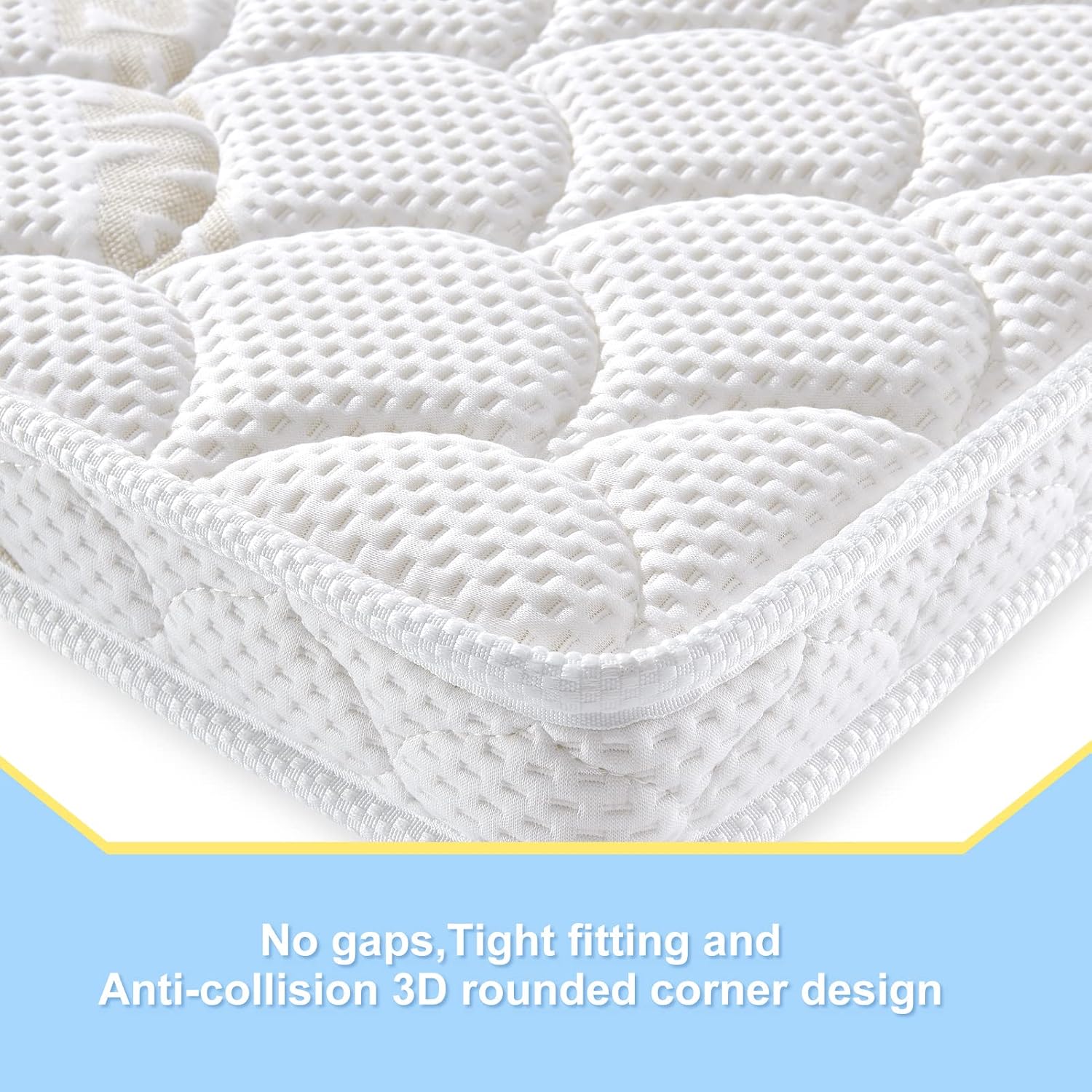 Thumbnail 4 de Vibe Bear YX-16 Pack and Play Mattress Topper, 38" x 26", Breathable Memory Foam