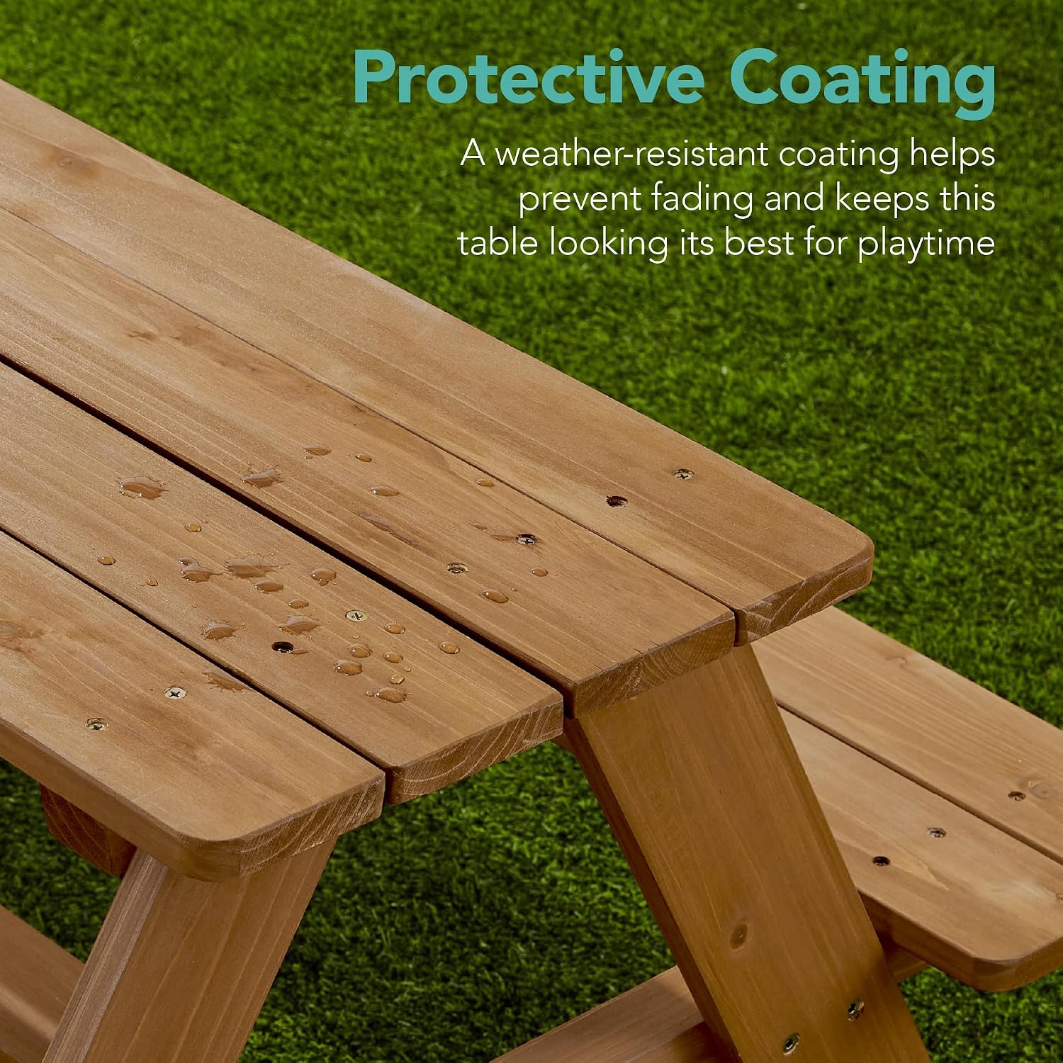 Thumbnail 4 de Best Choice Products Kids Picnic Table Hemlock Wood