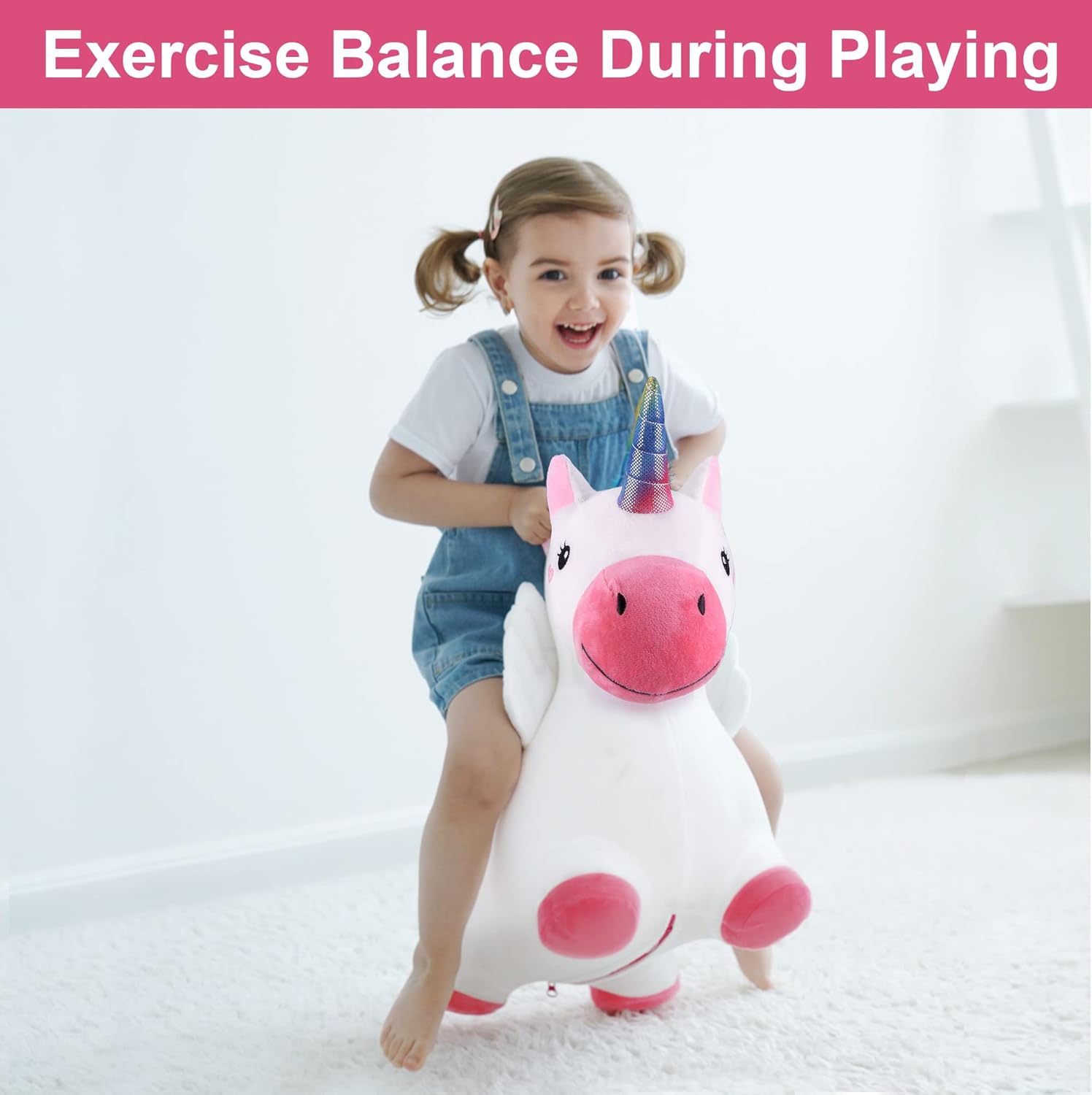 Thumbnail 4 de iPlay iLearn Bouncy Pals Hopping Unicorn 18M