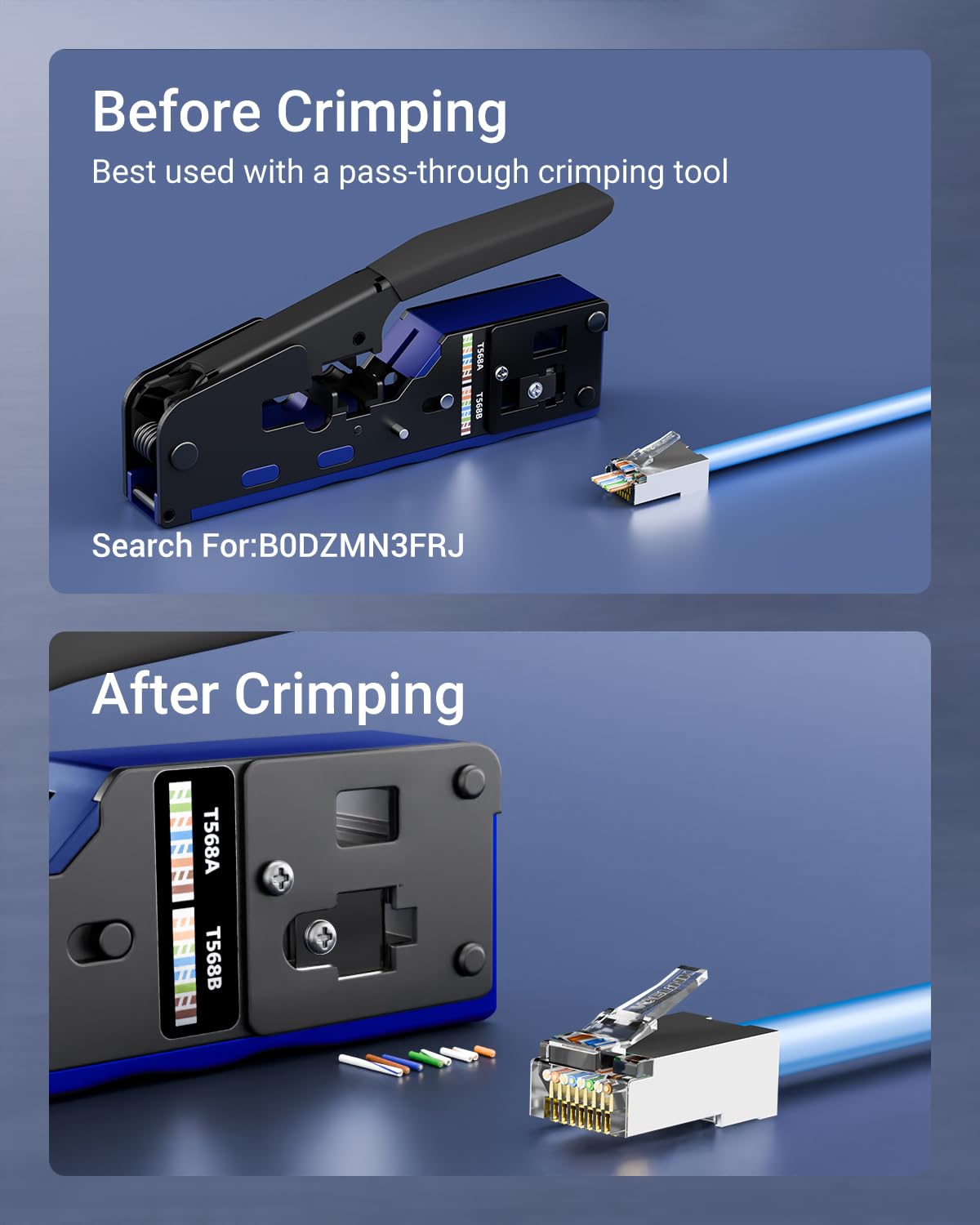 Thumbnail 2 de VCE Cat6 Shielded Pass-Through RJ45 Connectors