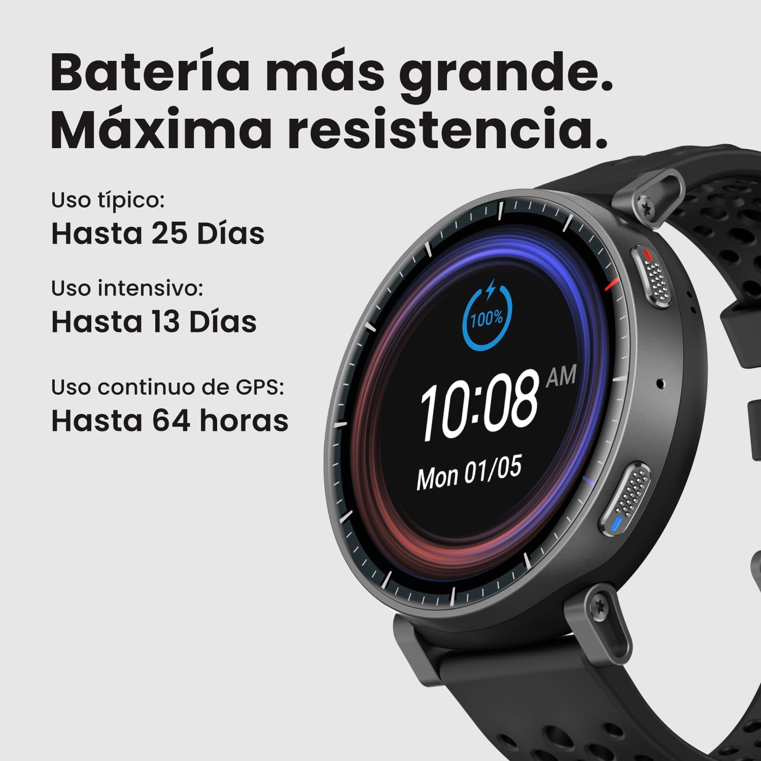 Thumbnail 1 de Amazfit Active MAX: reloj inteligente 48 mm con pantalla AMOLED, mapas y NFC
