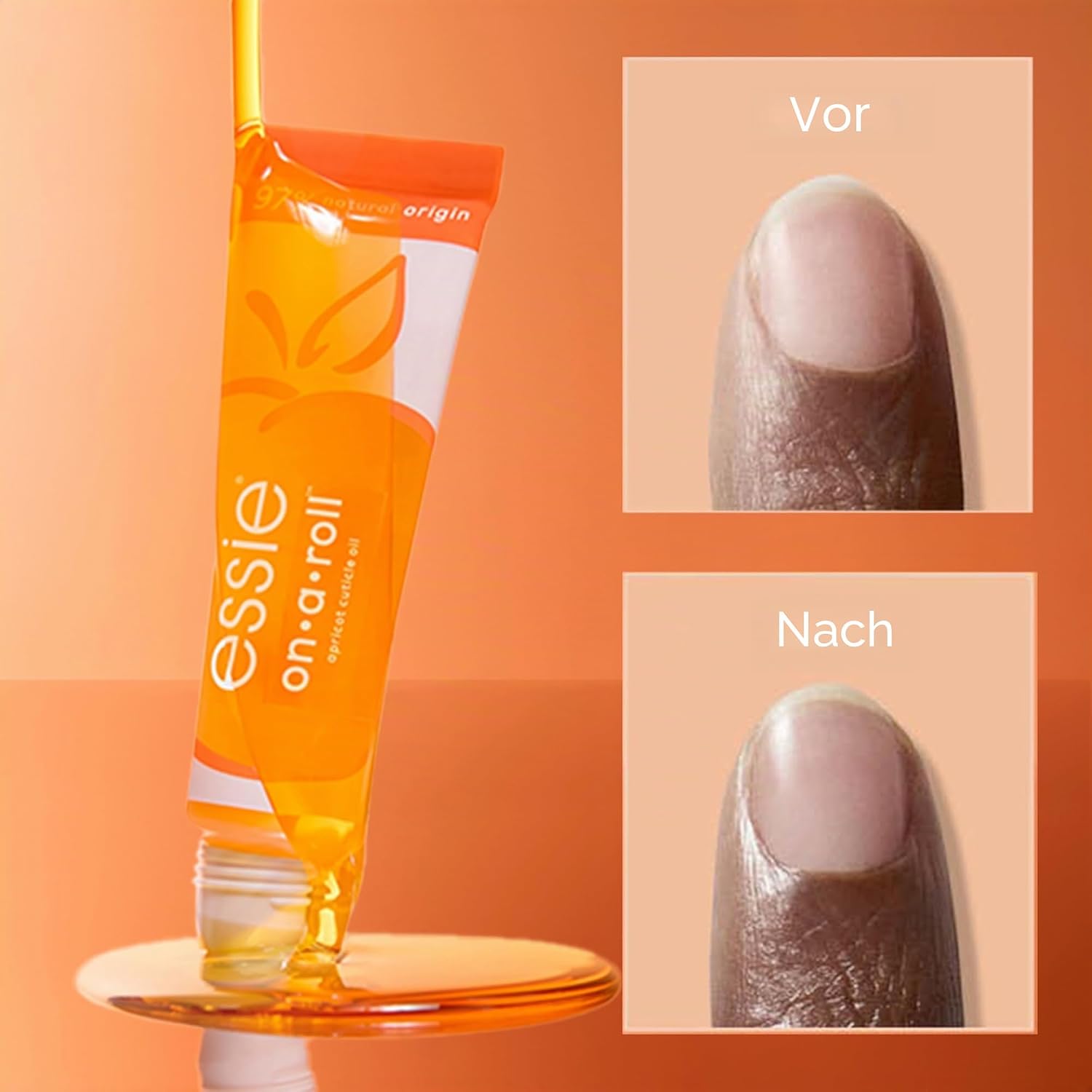 Thumbnail 2 de Essie On a Roll Apricot Nagelhautöl – kompakt roll-on für Feuchtigkeit und Pflege der Nägel