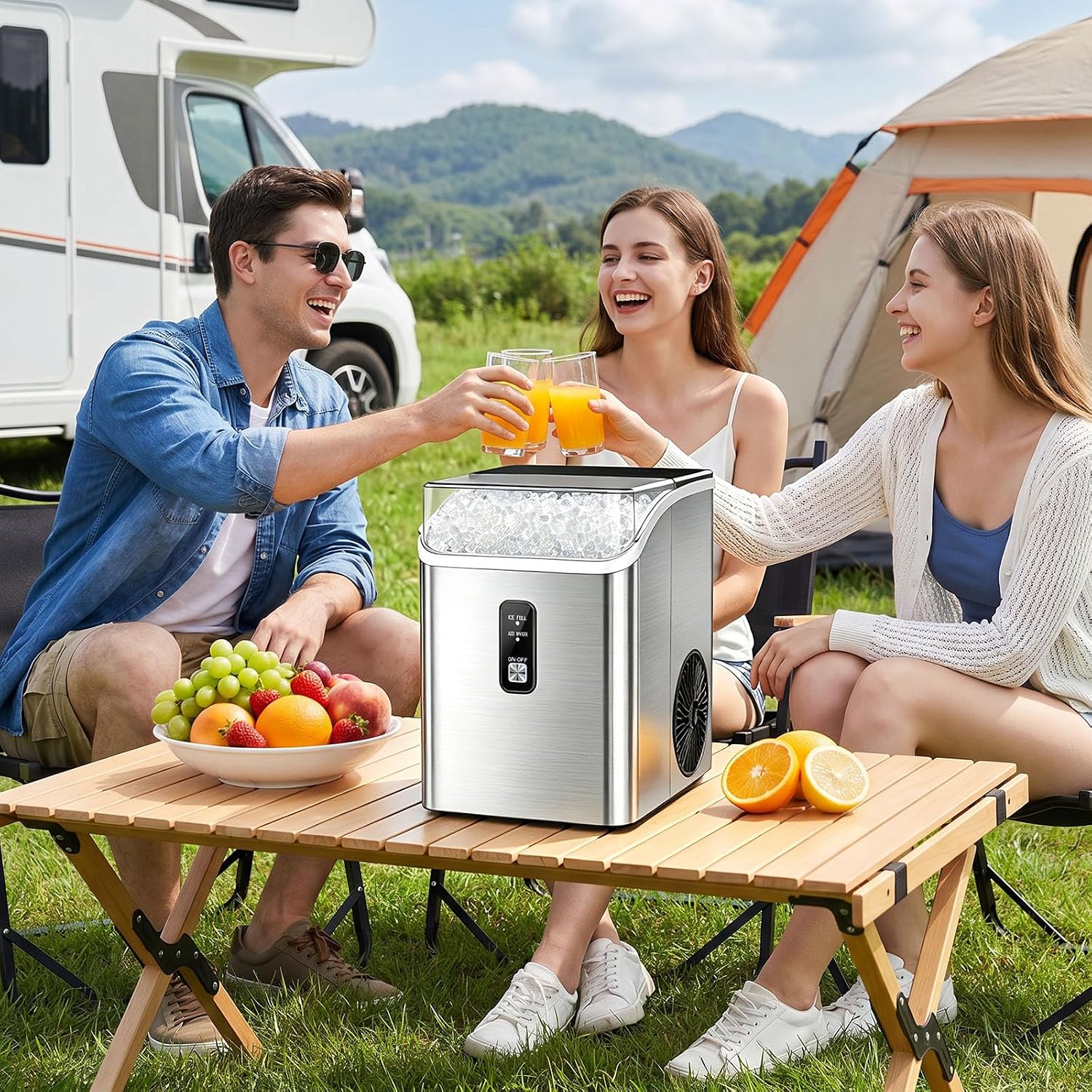 Thumbnail 6 de Electactic HZB-15NG/S Nugget Ice Maker, Self-Cleaning Countertop Machine