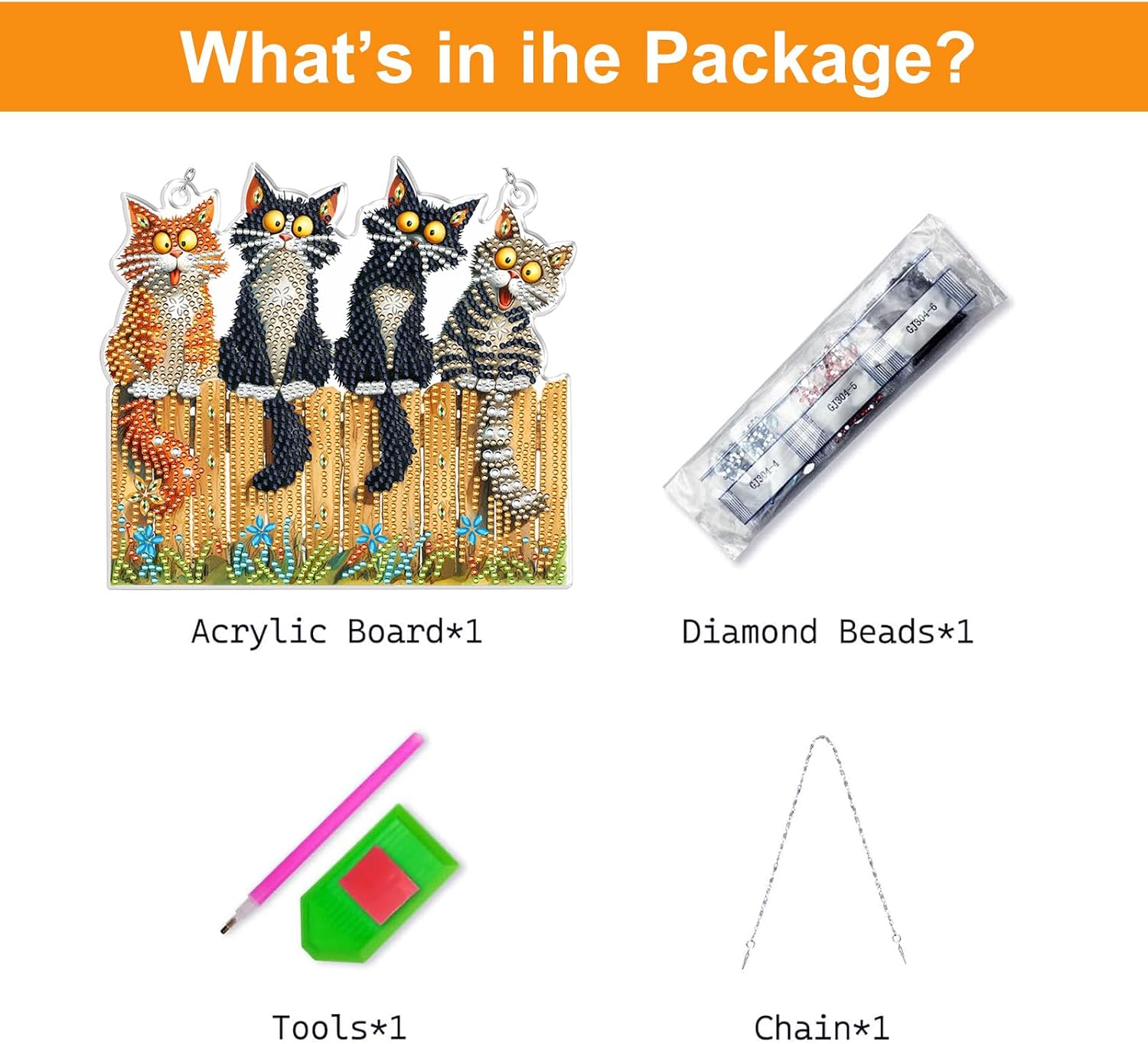 Thumbnail 6 de Yiminu.DS Diamond Painting Set – Katze, 5D Diamant Painting mit Acrylplatte