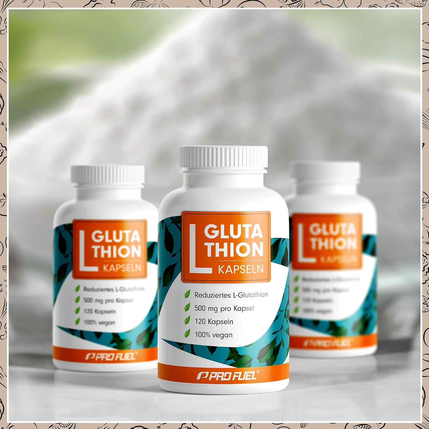 Detalle 2 de L-Glutathion Kapseln 120× 500 mg in GSH-Form (vegan) – laborgeprüft mit Zertifikat