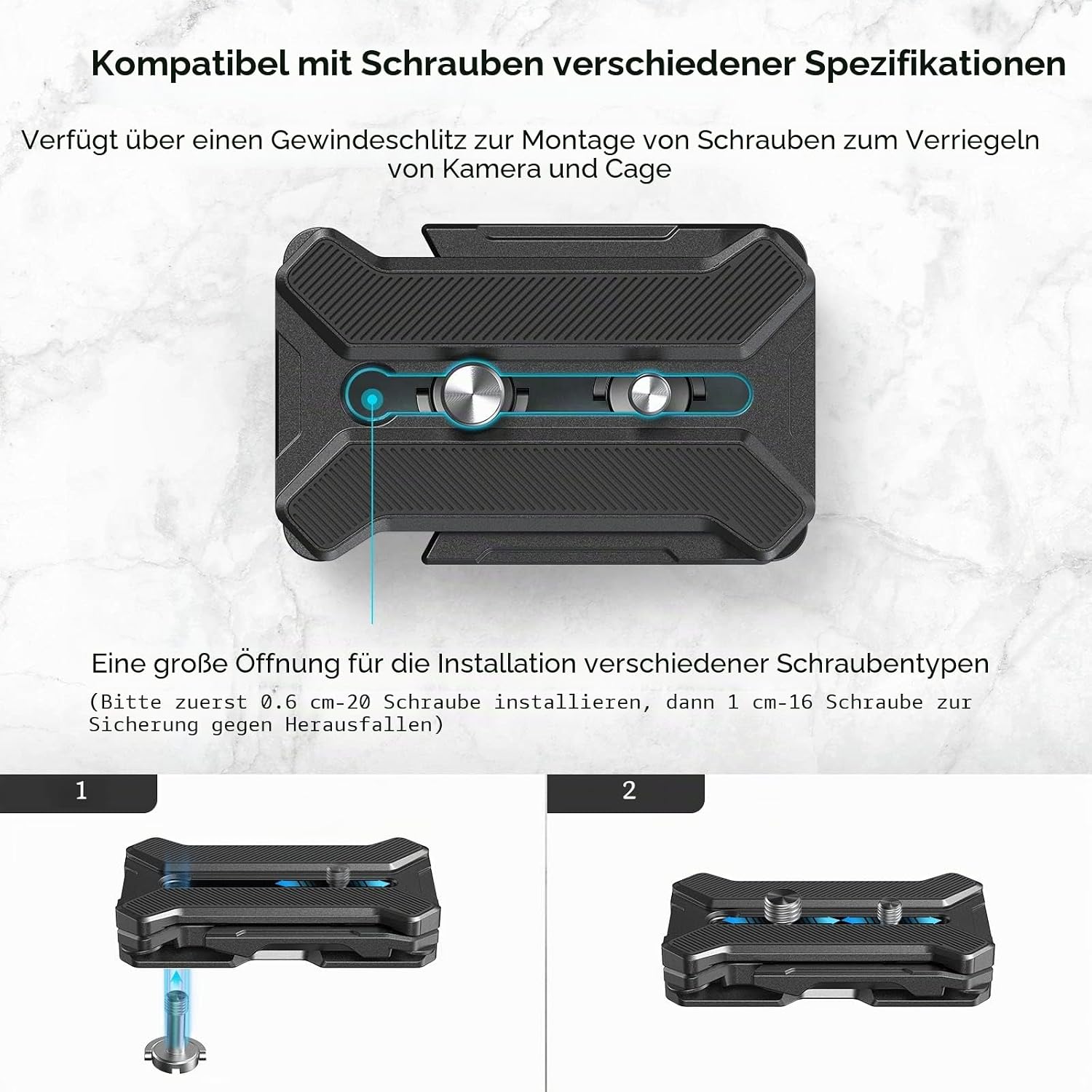 Detalle 2 de SMALLRIG 3913 Schnellwechselplatte Arca-Swiss
