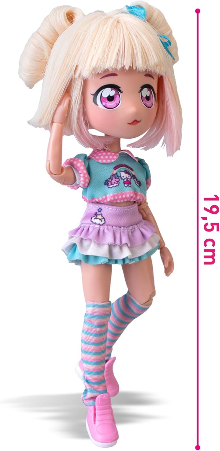 Thumbnail 1 de Hello Kitty 4SF Famosa Manga Fashion Unicorns doll (19.5 cm) with 15 points of articulation