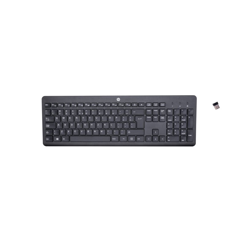 Detalle de HP 230 Wireless Keyboard: teclado membrana compacto y completo para productividad silenciosa