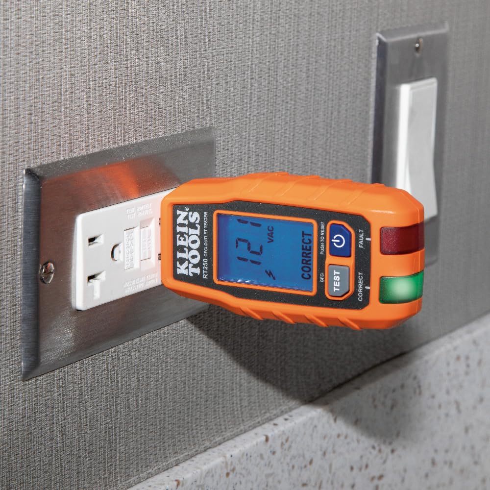 Thumbnail 6 de Klein Tools GFCI Outlet Tester with LCD Display
