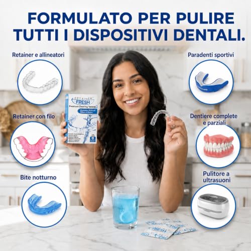Detalle 2 de Retainer Fresh Compresse Detergenti per Apparecchio Ortodontico, 120