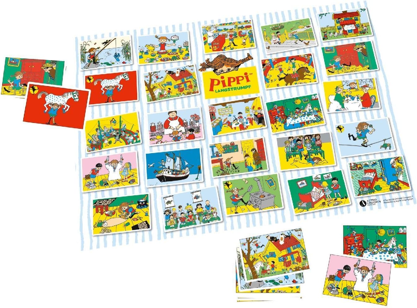 Detalle de Schmidt Spiele 51448 - Chaussettes Longues Pippi, la Recherche de Choses Amusantes, Jeu de Voyage