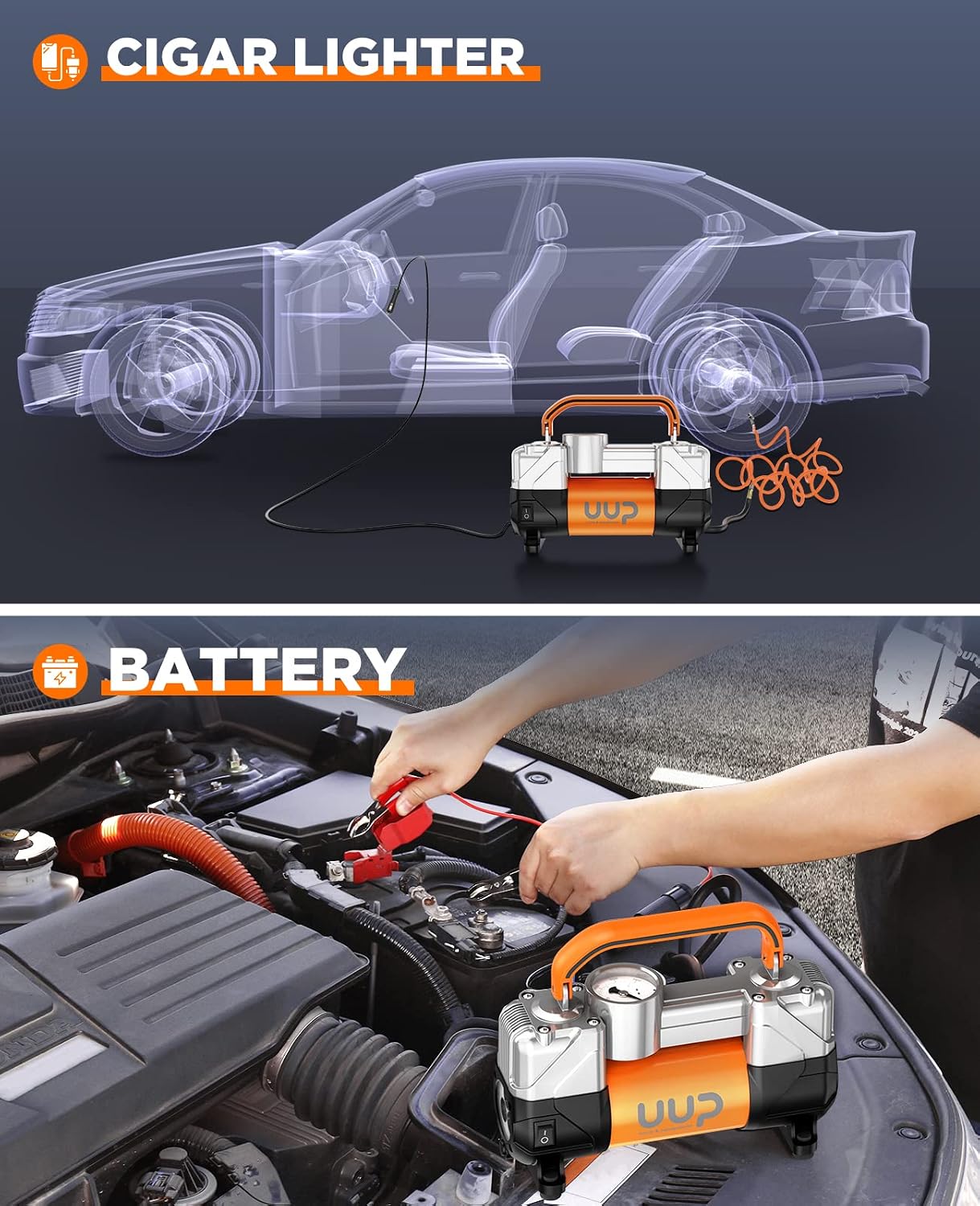 Detalle de UUP Tire Inflator 150PSI 12V Portable