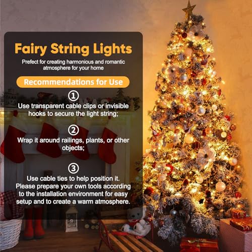Thumbnail 6 de Hoteril Luci Albero di Natale, Luci da Esterno USB 12 m con Interruttore – LED 2700K