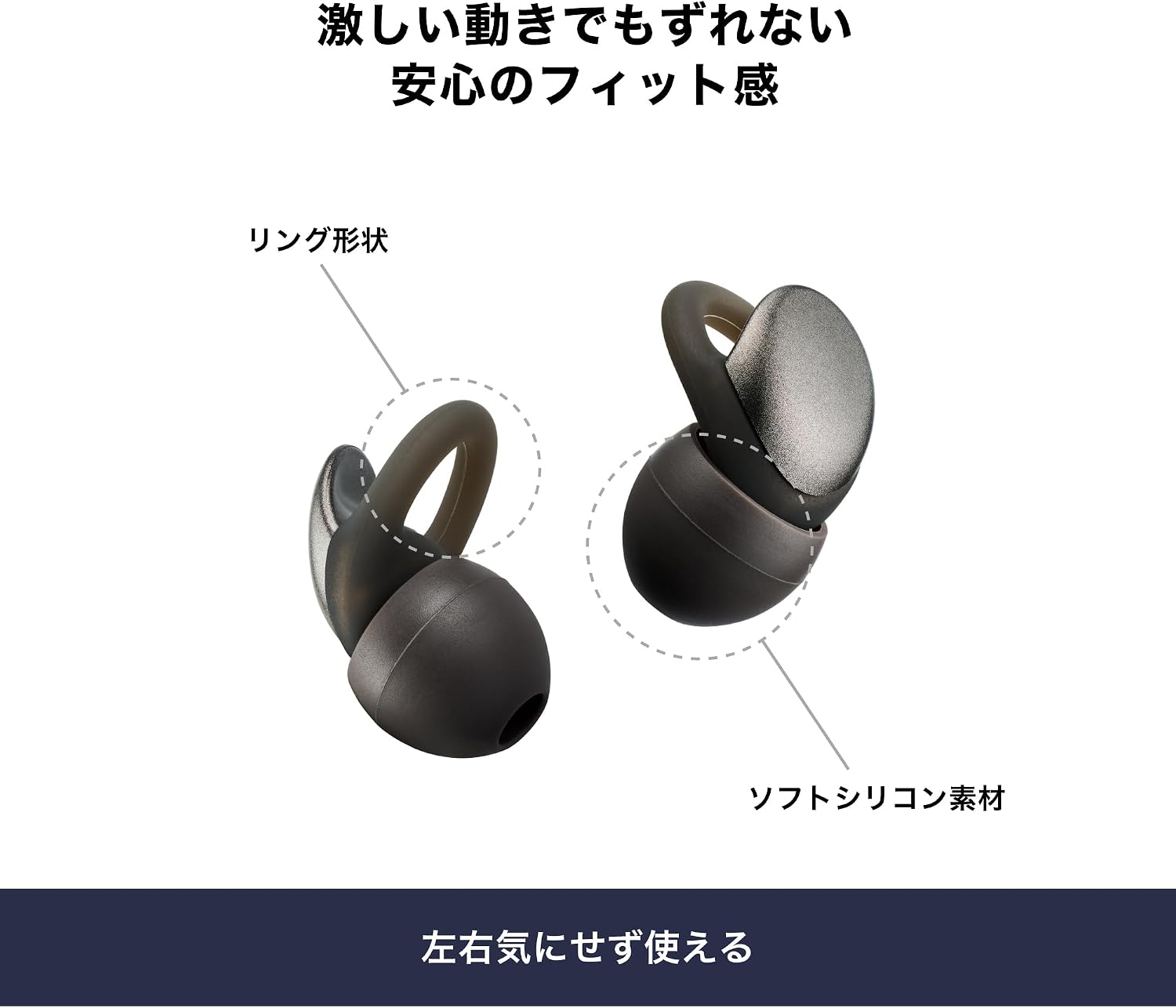 Detalle 1 de オーディオテクニカ AT-ERP5 BK ライブ用耳栓 シリコン製・4サイズ・SNR 21dB
