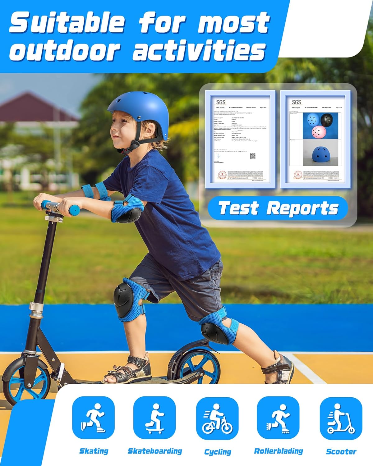 Thumbnail 6 de DARME Kids Bike Helmet Set: Adjustable Multi-Sport Protection for Growing Riders