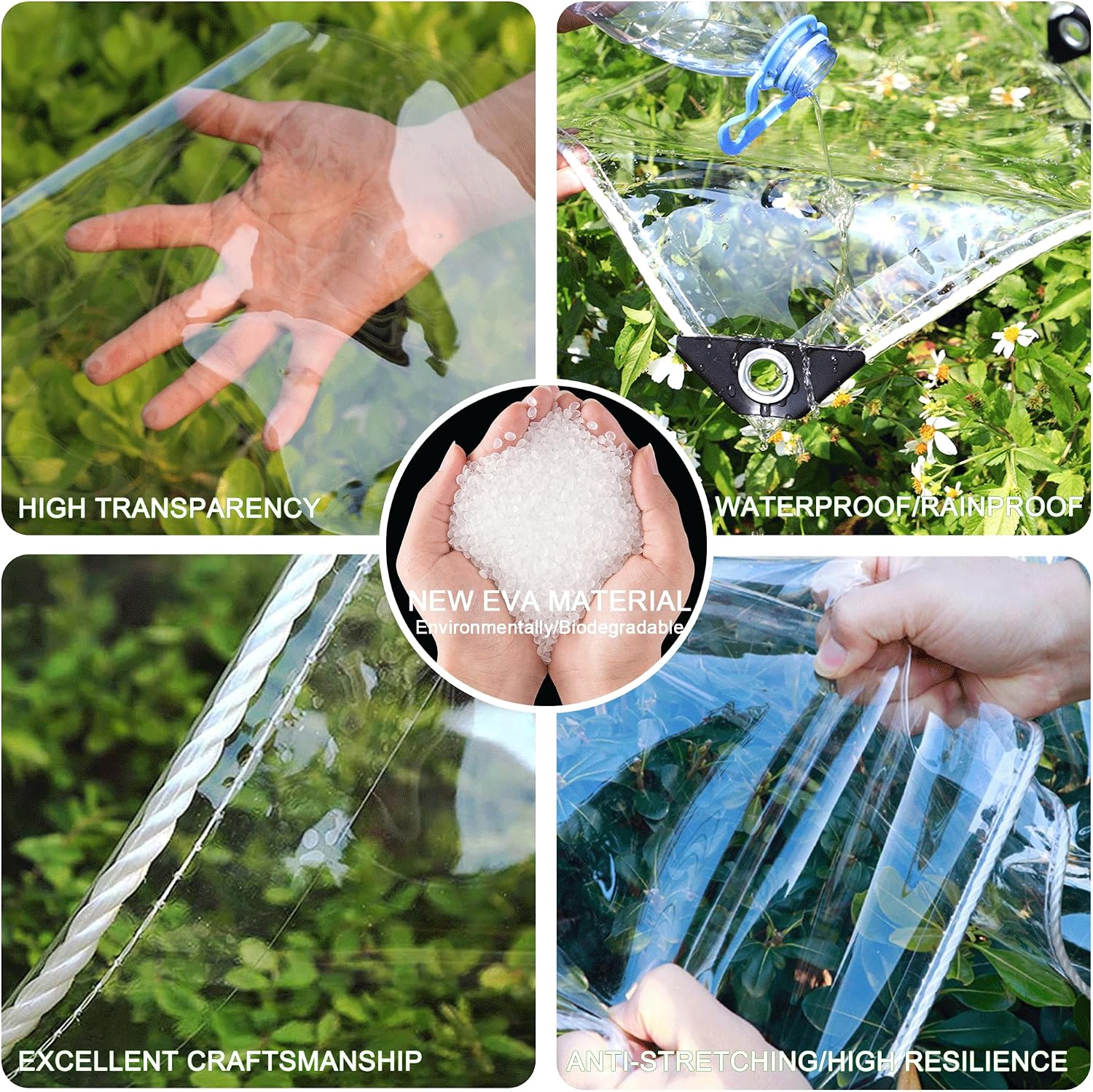 Thumbnail 2 de Bâche transparente protection extérieure 2×3 m
