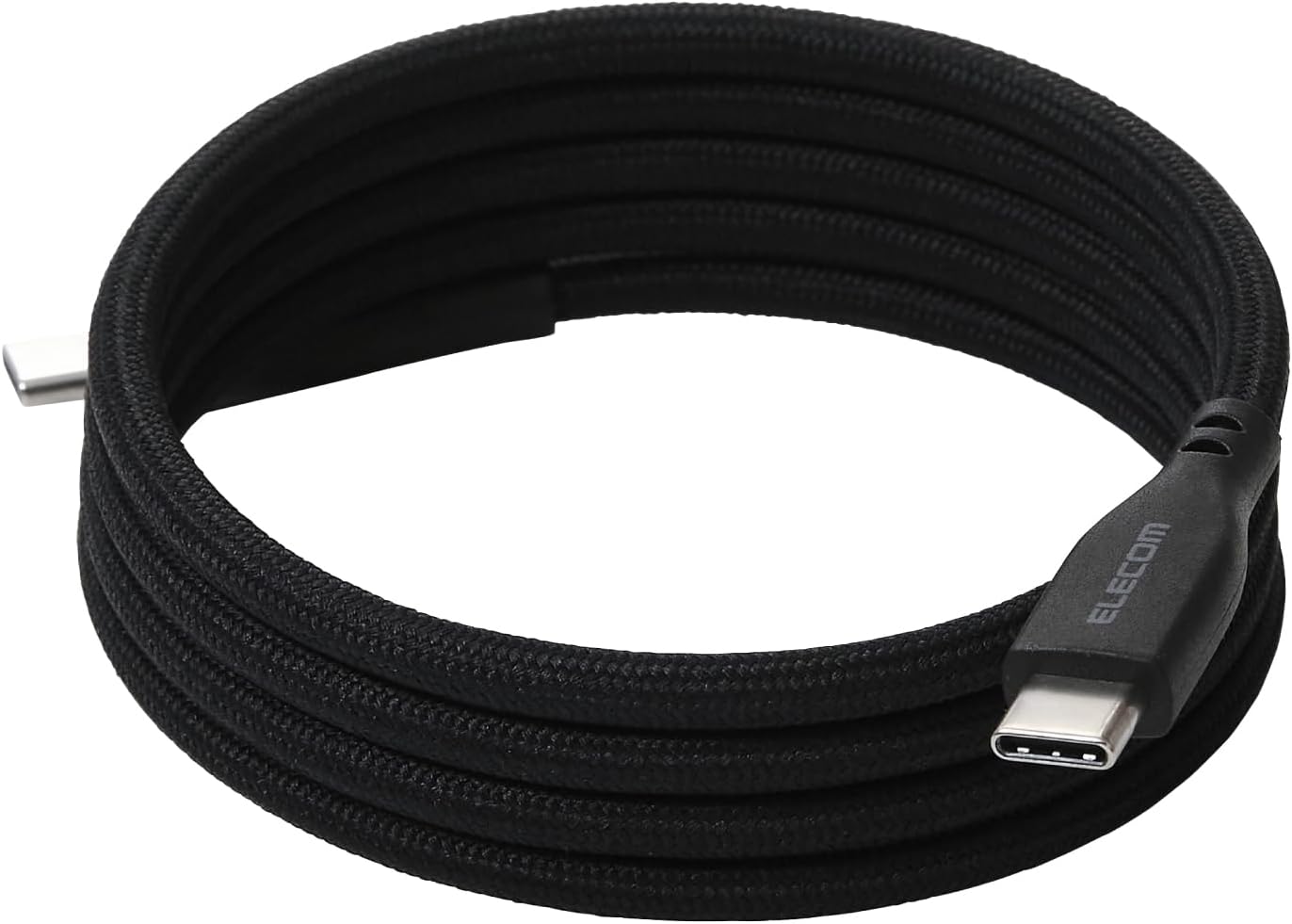 Detalle de エレコム MPA-CCECMG10BK USB Type-Cケーブル 1m・最大60W、マグネット収納・ナイロンメッシュ