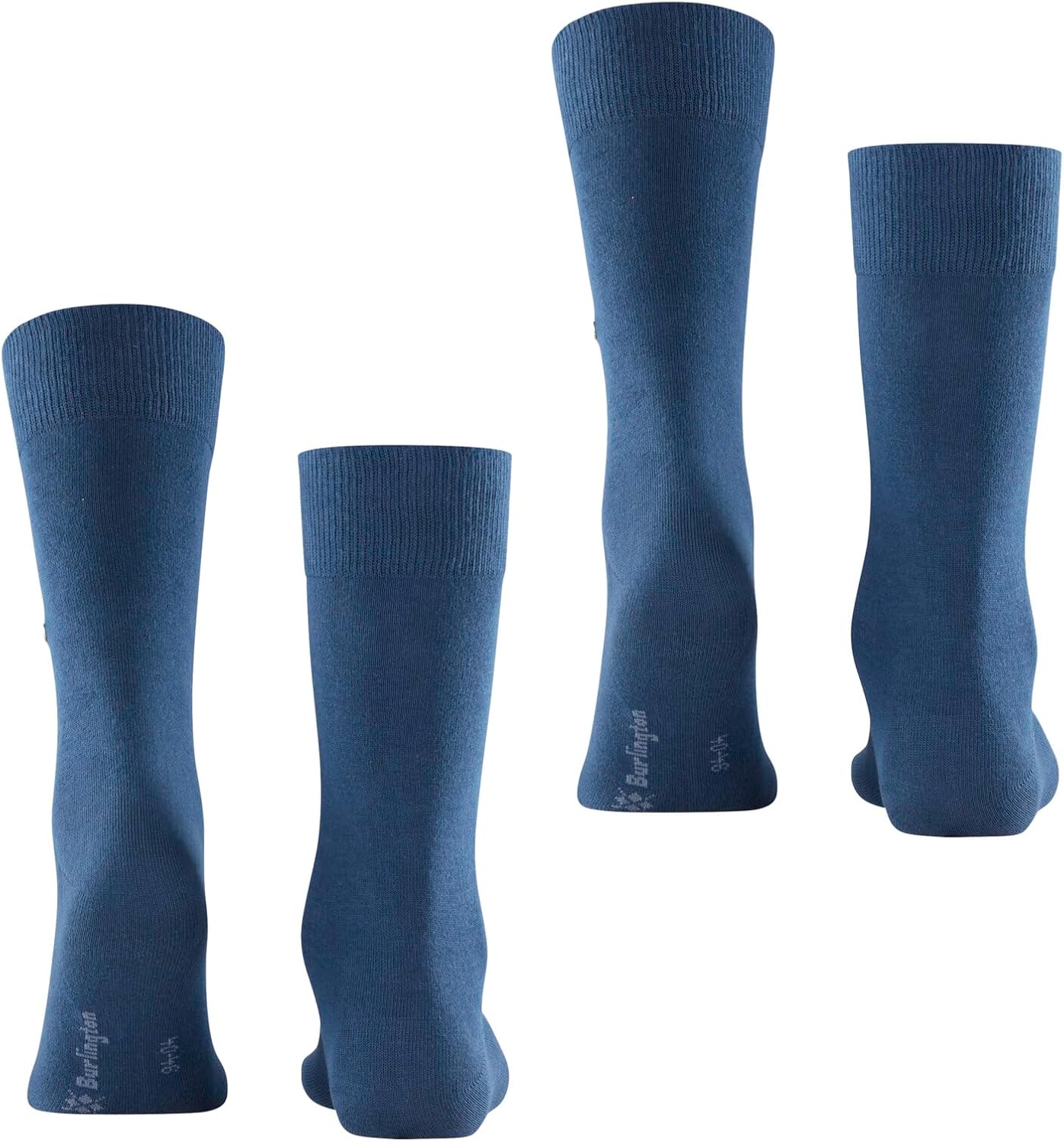 Detalle de Burlington Homme Everyday – Pack 2 chaussettes coton respirantes, unies, durables et confortables