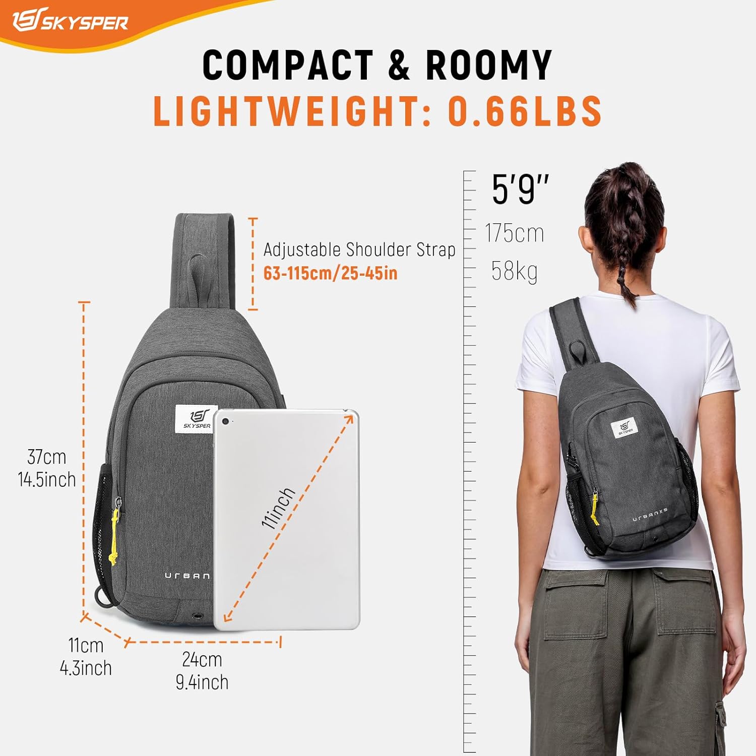 Detalle 2 de SKYSPER Sling Bag anti theft 200 g