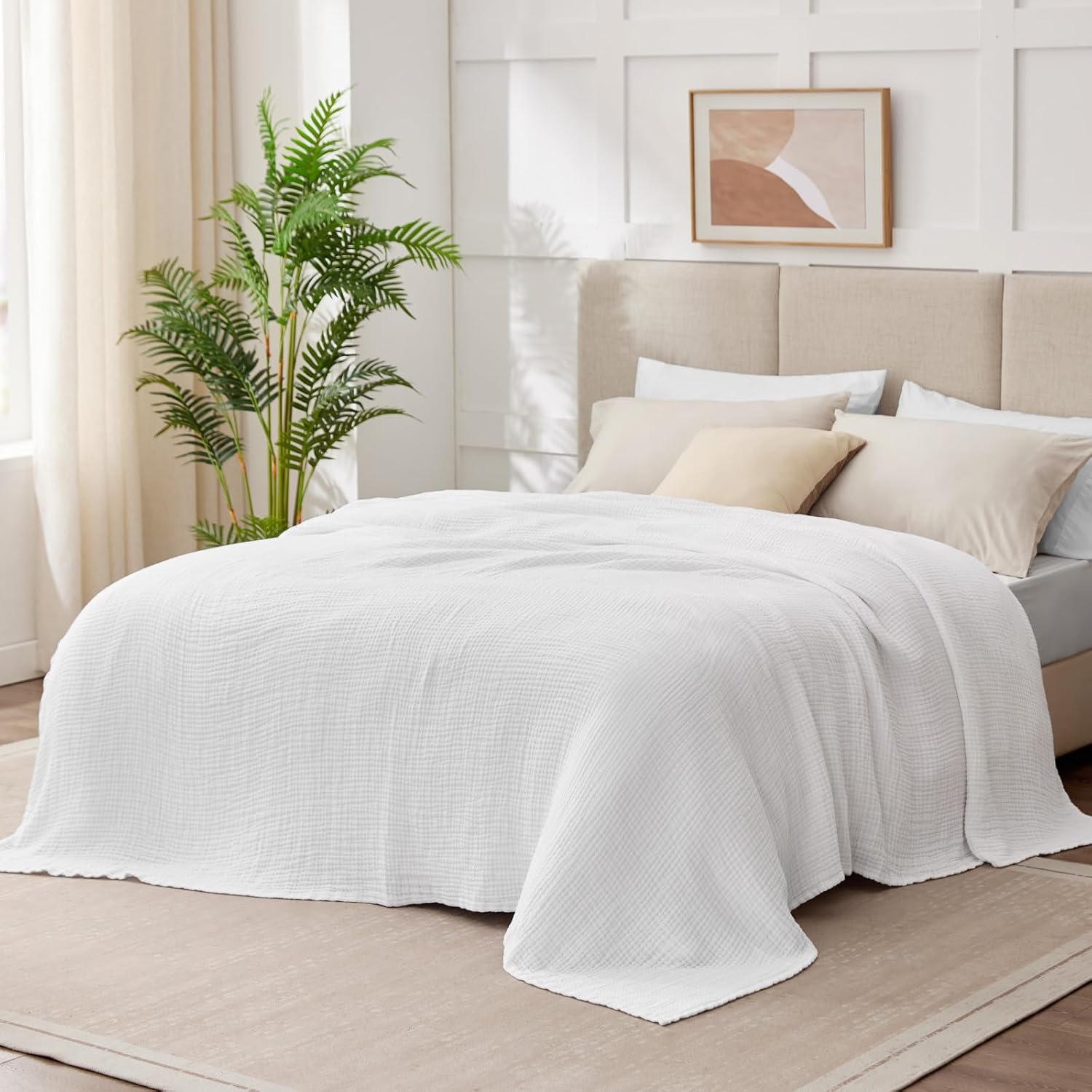 Detalle 2 de Cotton Muslin Blanket, 50 x 70