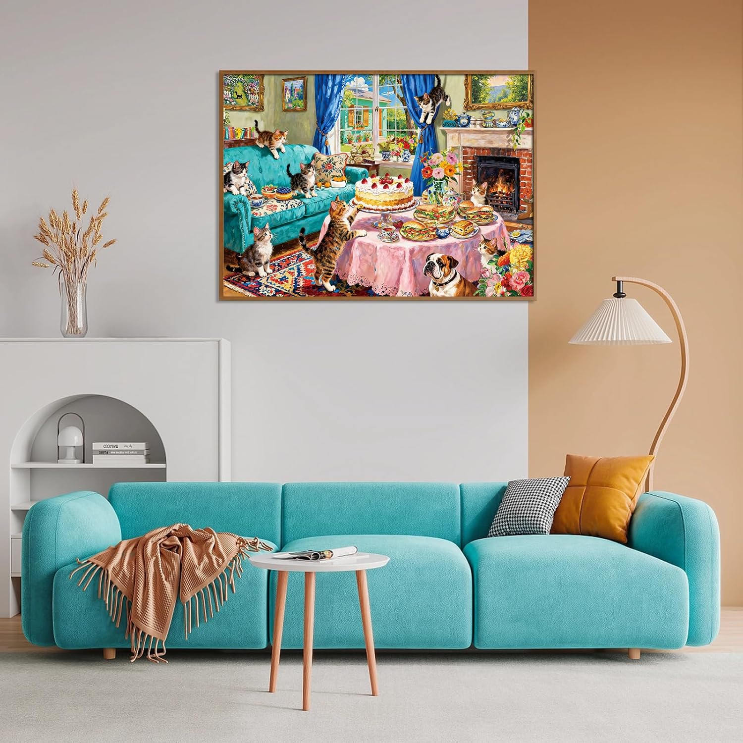 Detalle de 500-Piece Jigsaw Puzzles for Adults: Cute Kitten Scene (49 x 35 cm)