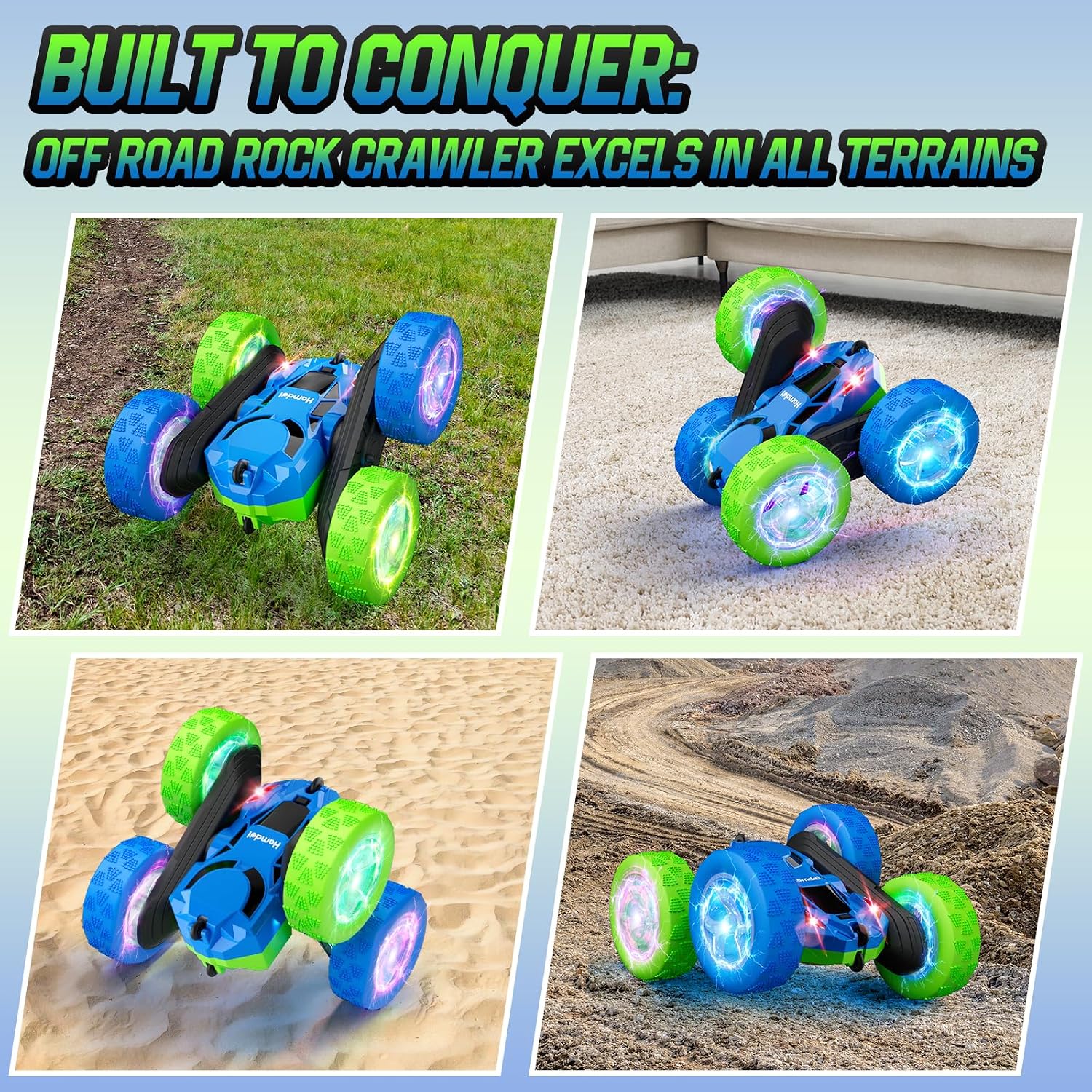 Thumbnail 5 de Hamdol 360° Spinning 4WD RC Car for Kids