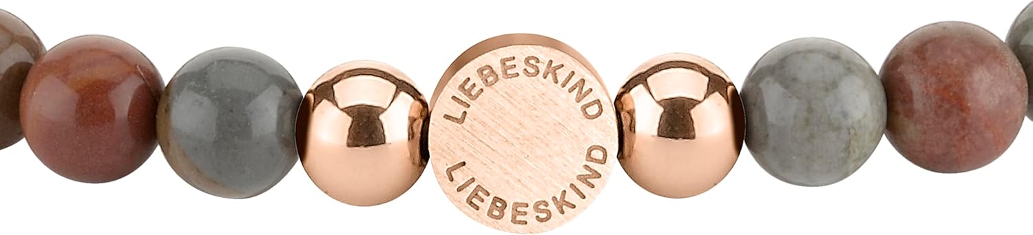 Thumbnail 1 de LIEBESKIND BERLIN Damen Beads Armband – Seastone & Rhodonite, elastisch, handgefertigt