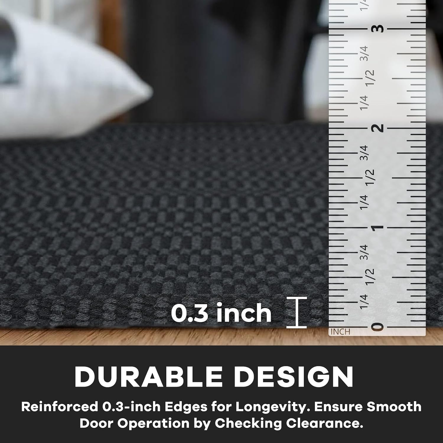 Detalle 2 de KOZYFLY Washable Runner Rug 2x12 ft hallway runner