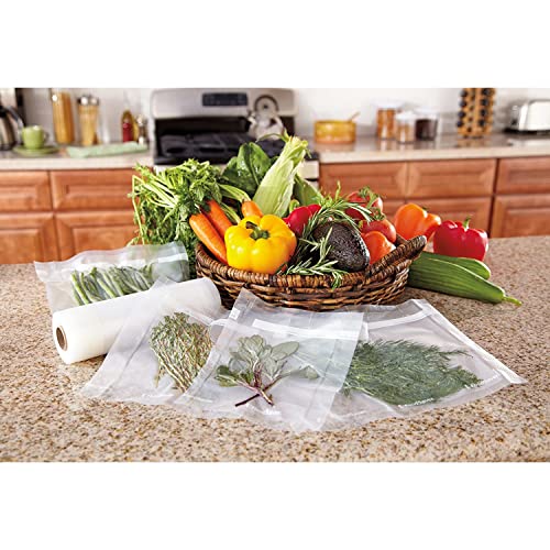 Detalle de FoodSaver sacs de mise sous vide réutilisables FS R2802 – 2 rouleaux 28 cm x 5,5 m, Sans BPA