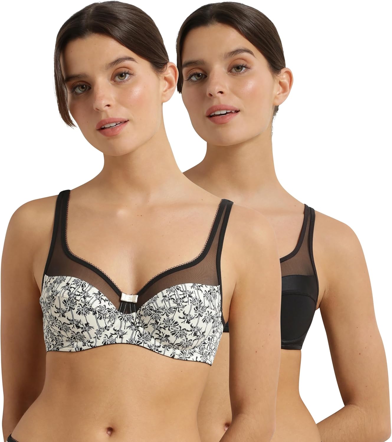 Thumbnail 1 de Soutien-gorge DIM Femme Generous Classic x2 à armatures, microfibre stretch et bretelles larges