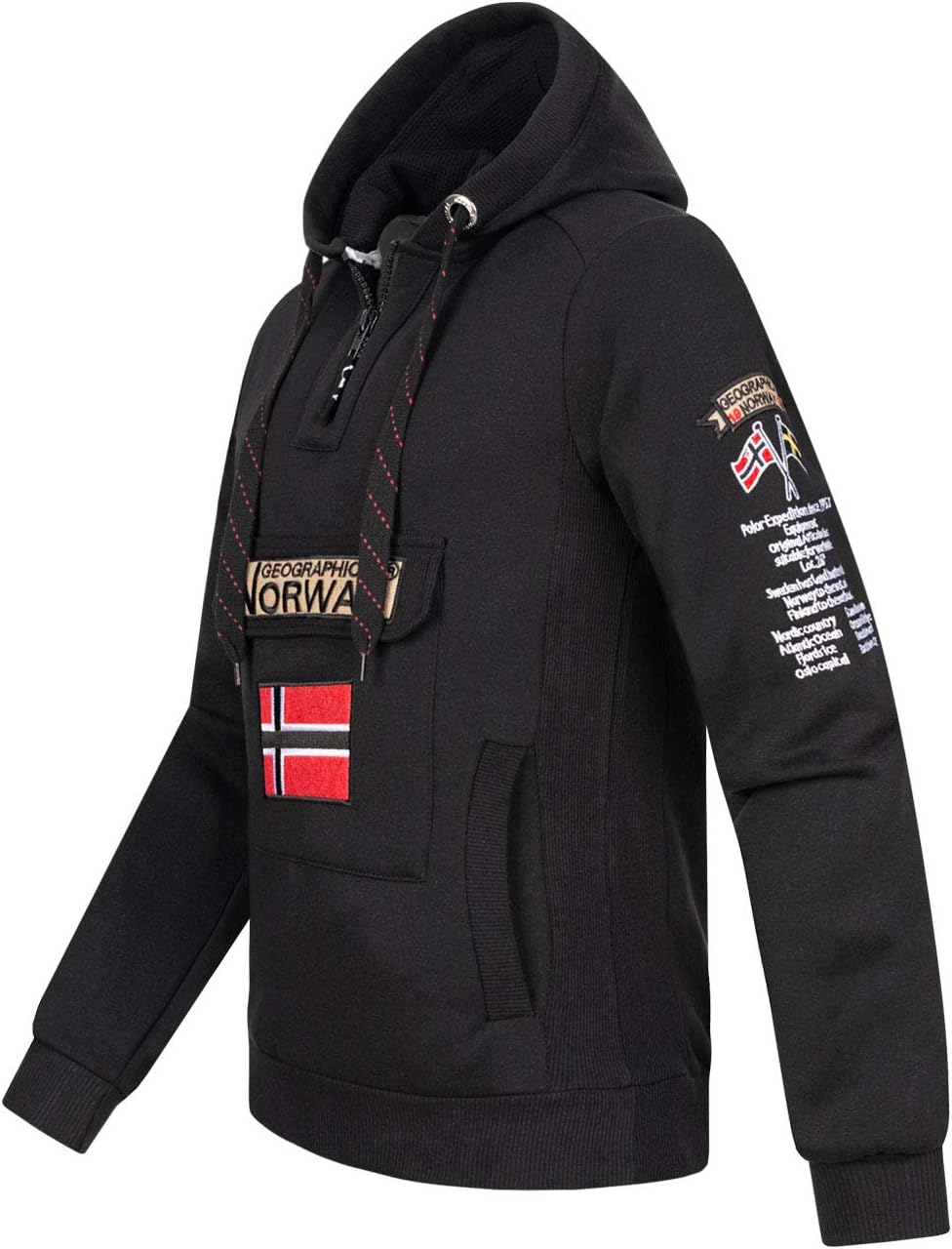 Detalle 2 de Geographical Norway GYMCLASS felpa con cappuccio