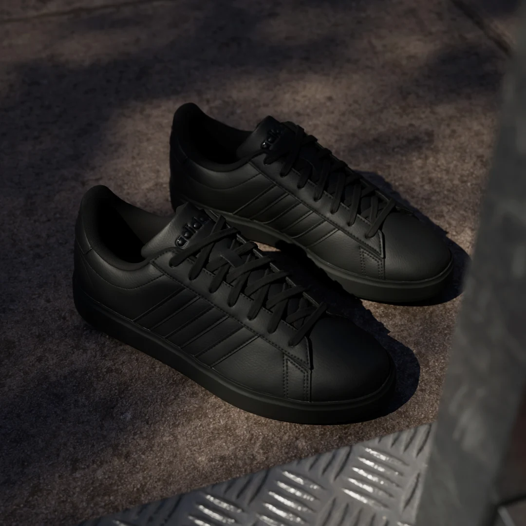 Detalle 2 de Adidas Grand Court Cloudfoam Comfort: comodidad diaria en color negro