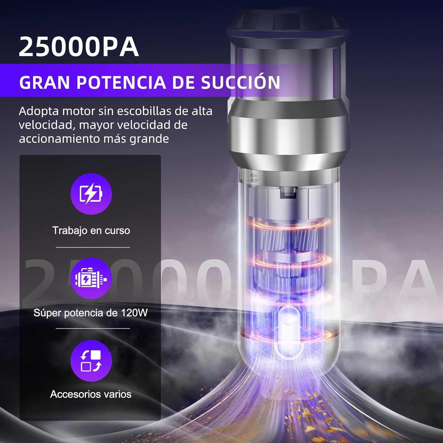 Thumbnail 1 de Aspirador de Mano 25000Pa sin cable