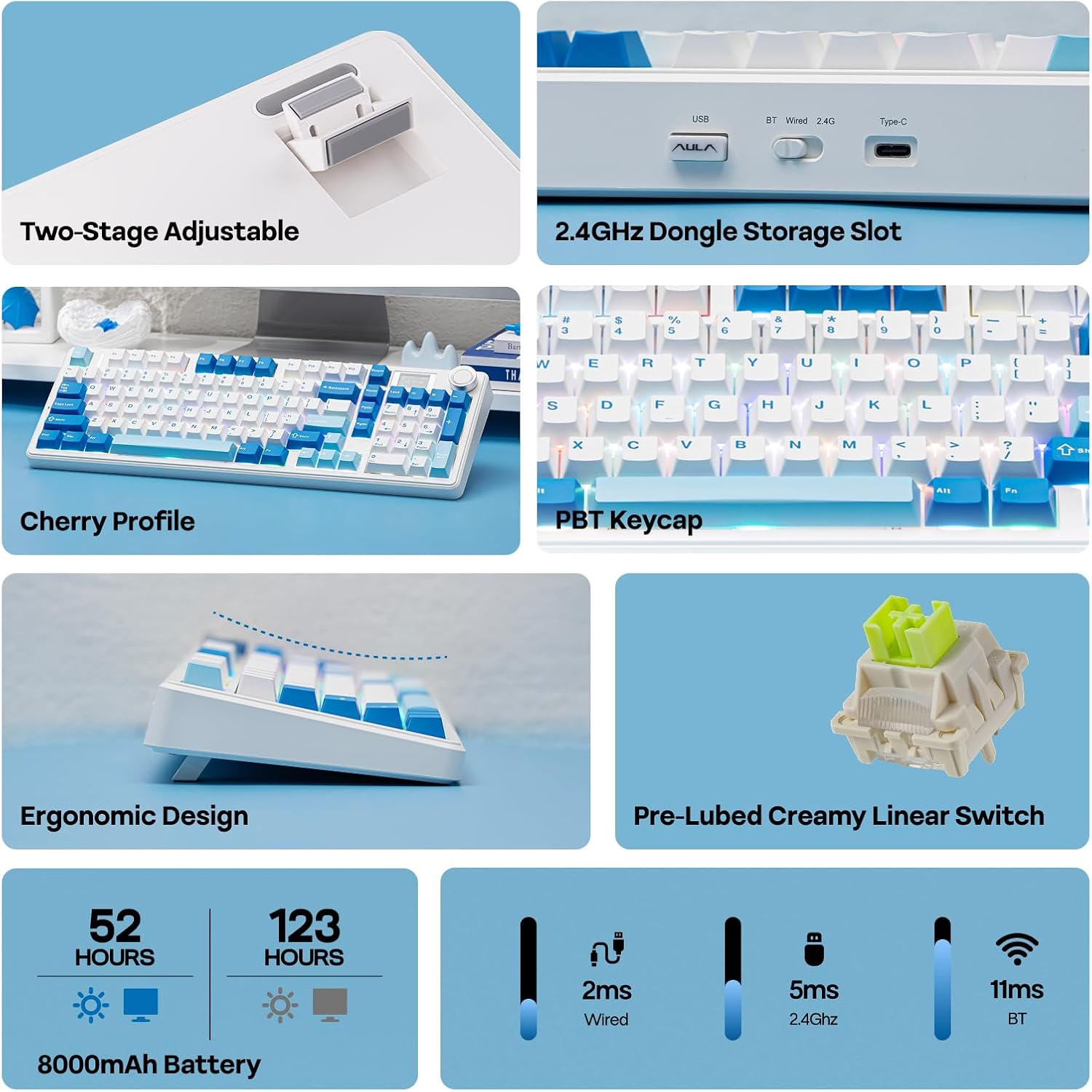 Thumbnail 2 de EPOMAKER Aula F99 MAX Wireless Mechanical Keyboard