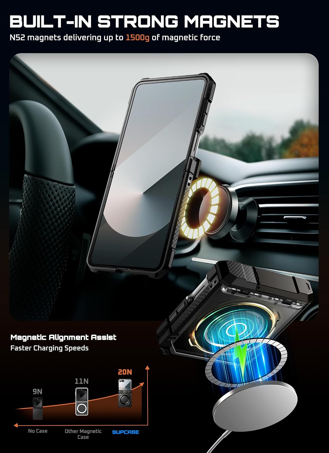 Detalle 2 de SUPCASE Samsung Galaxy Z Flip 7 case with stand 7