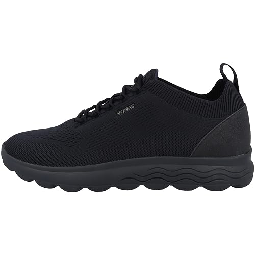 Detalle de Geox U Spherica A para hombre en azul (Navy/Dk Avio), con cierre de cordones y suela de caucho