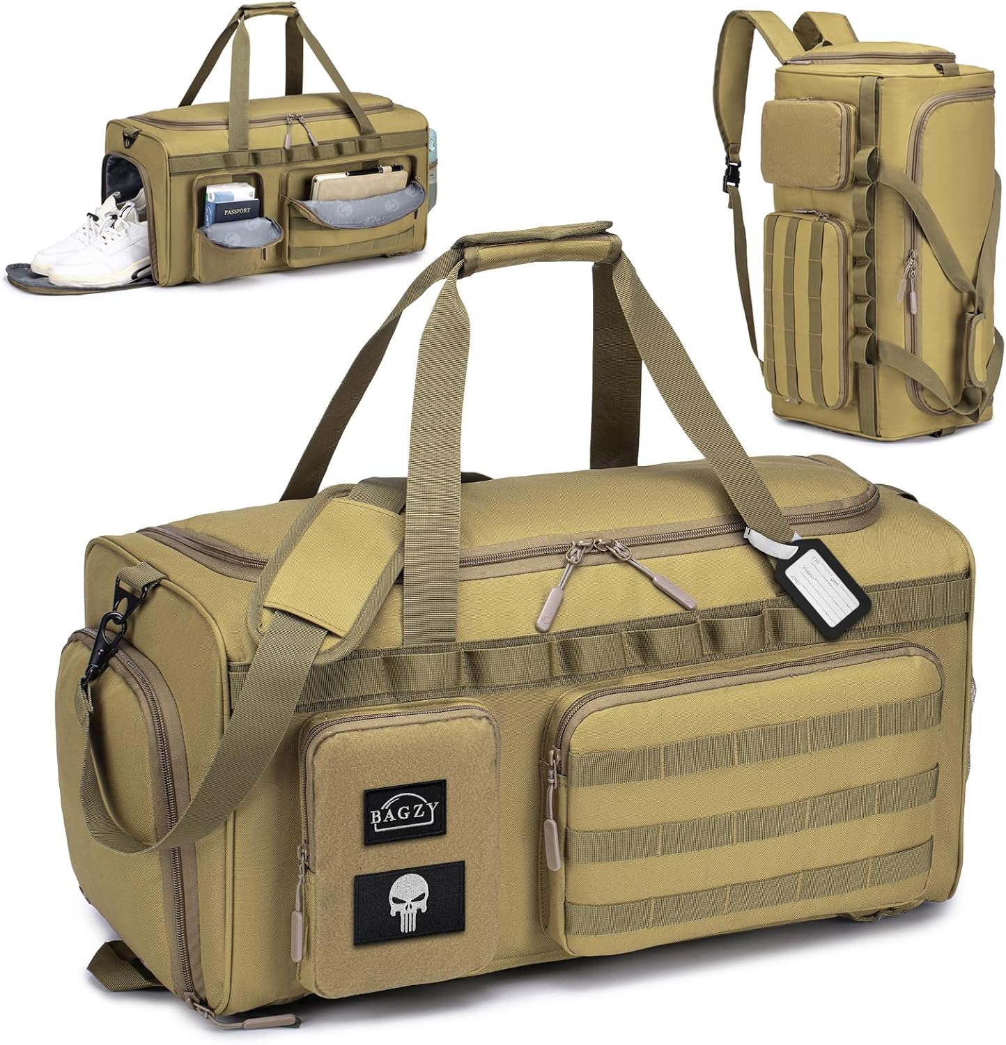 Detalle de BAGZY Borsone Palestra 40 L, zaino da viaggio e sport